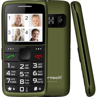 Powertech Eco V2 PTM-42 Dual SIM Smartphone Μεγάλα Κουμπιά Χακί