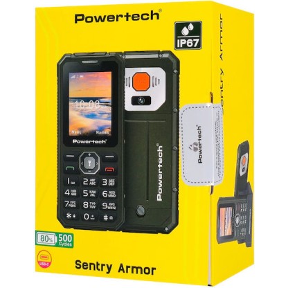 Powertech Sentry PTM-41 Armor Dual SIM Smartphone Μαύρο