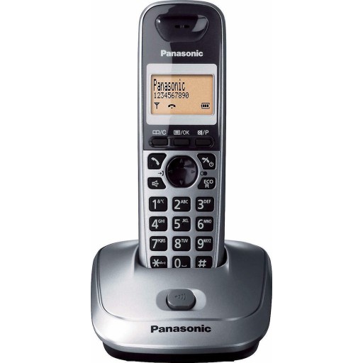 Panasonic KX-TG2511 Cordless Phone with Greek Menu Metallic Gray