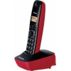 Panasonic KX-TG1611 Cordless Phone with Greek Menu Black-Red