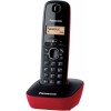 Panasonic KX-TG1611 Cordless Phone with Greek Menu Black-Red