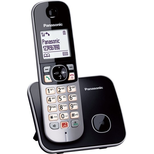 Panasonic KX-TG6851 Cordless Phone with Greek Menu Black