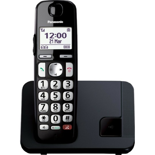 Panasonic KX-TGE250SPB Cordless Phone Black