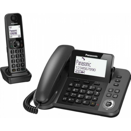 Panasonic KX-TGF310 Cordless Phone with Greek Menu Black