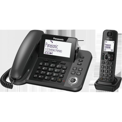 Panasonic KX-TGF310 Cordless Phone with Greek Menu Black