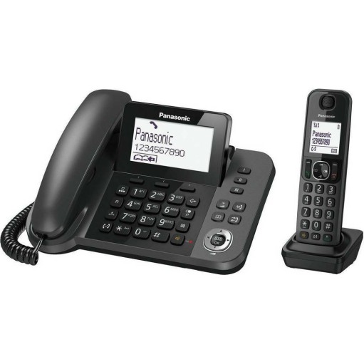 Panasonic KX-TGF310 Cordless Phone with Greek Menu Black