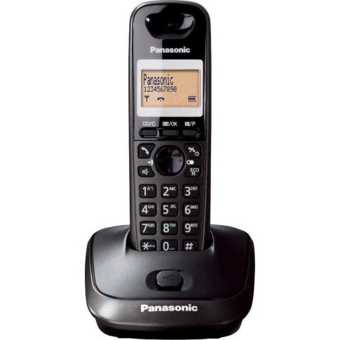 Panasonic KX-TG2511 Cordless Phone with Greek Menu Titanium Black