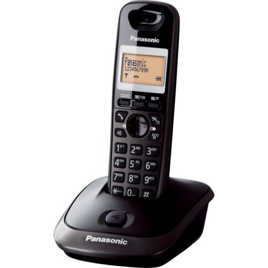 Panasonic KX-TG2511 Cordless Phone with Greek Menu Titanium Black