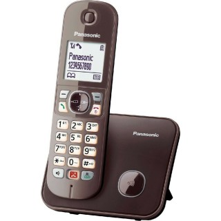 Panasonic KX-TG6851 Cordless Phone with Greek Menu Brown