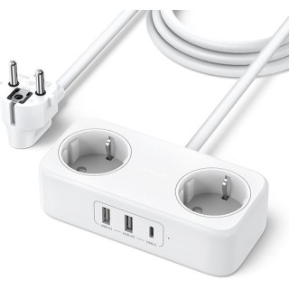 Ugreen DigiNest Life Πολύπριζο 2 Θέσεων & USB PD 30W 1.8m Cable White 50683