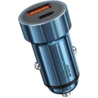 Car Charger WK Dual PD 18W+USB QC3.0 Blue WP-C28