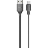 WK USB 2.0 Cable USB-C male - USB-A male 2m WDC-092a Μαύρο