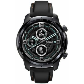 Ticwatch Pro 3 4G LTE Stainless Steel 48mm Αδιάβροχο Smartwatch με Παλμογράφο (Shadow Black)