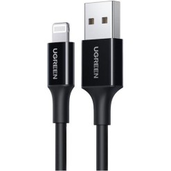 Ugreen US155 USB to Lightning Cable 1m (80822) Μαύρο