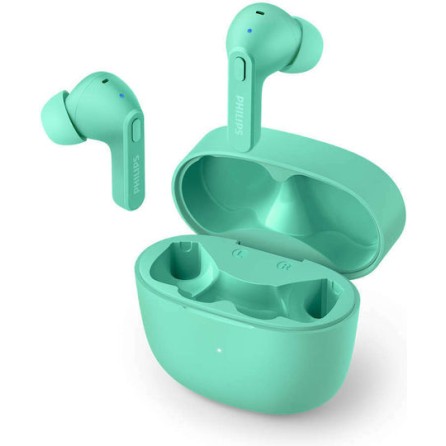 Philips TAT2206 In-ear Bluetooth Handsfree Ακουστικά με Θήκη Φόρτισης Τιρκουάζ