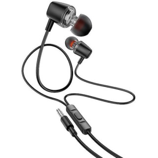 Hoco M107 Discoverer In-ear Handsfree με Βύσμα 3.5mm Μαύρο