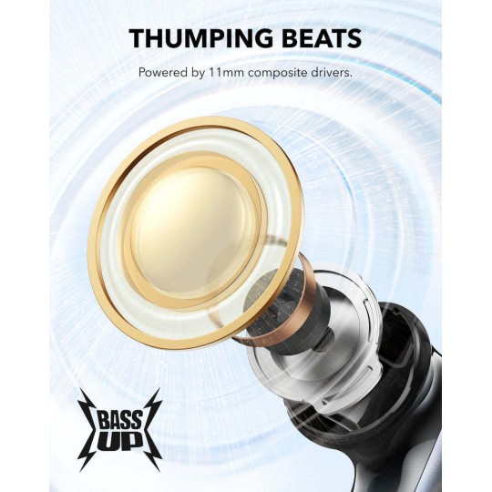 Anker Soundcore P40i Wireless Earbuds (Black) (A3955G11)