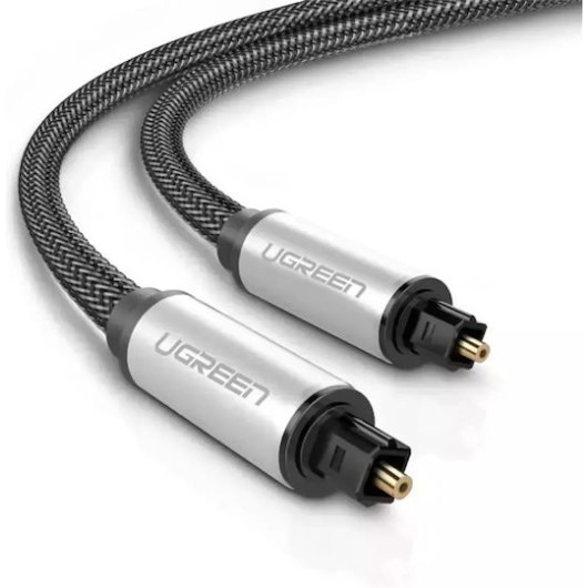 Ugreen Optical Audio Cable TOS male TOS male Γκρι 1m (10539) Ugreen Optical Audio Cable TOS male TOS male Γκρι 1m (10539)