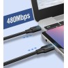 Ugreen Charging Cable US286 TYPE-C/TYPE-C Black 1m (50997)
