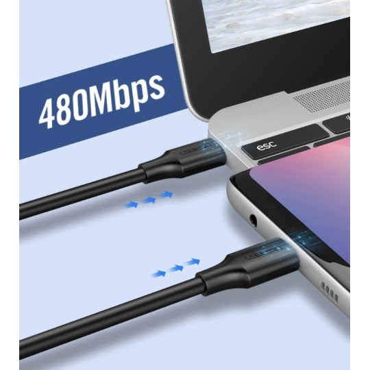 Ugreen Charging Cable US286 TYPE-C/TYPE-C Black 1m (50997)