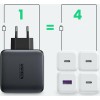 Ugreen Φορτιστής Χωρίς Καλώδιο με Θύρα USB-A και 3 Θύρες USB-C 100W Power Delivery / Quick Charge 4+ Μαύρος (CD226)
