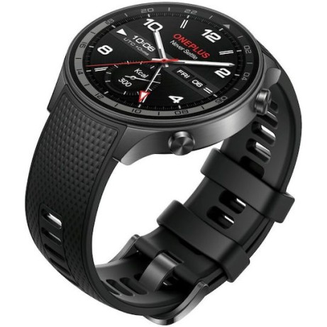 OnePlus Watch 2R 47mm με Παλμογράφο (Γκρι)