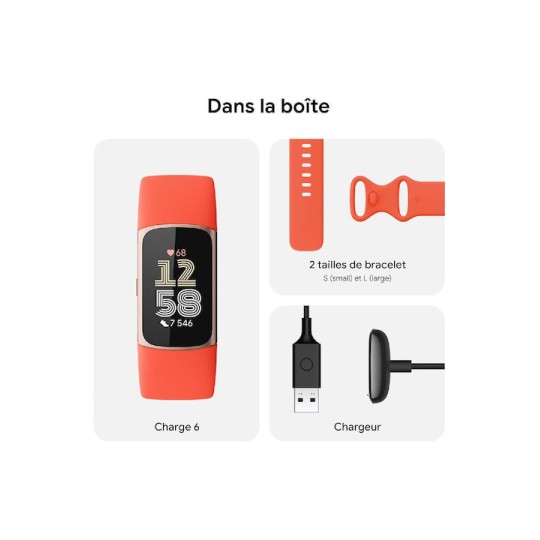 Fitbit Charge 6 Champagne / Coral Fitbit Charge 6 Champagne / Coral