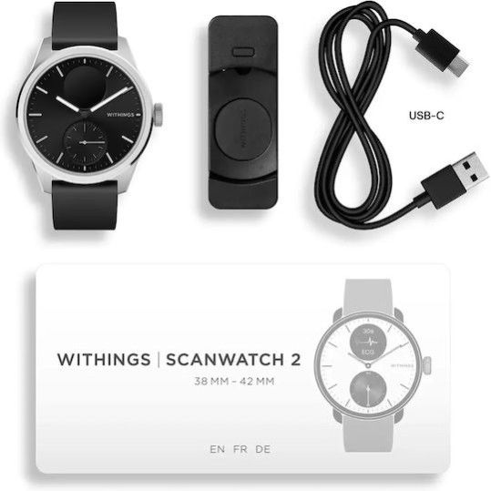 Withings ScanWatch 2 42mm Μαύρο