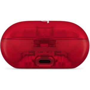 Beats Solo Buds Bluetooth Transparent Red