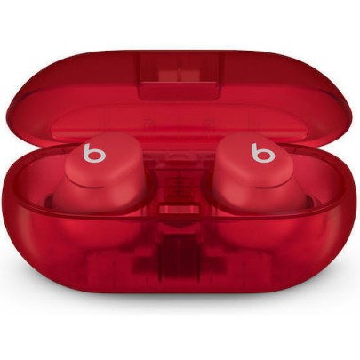 Beats Solo Buds Bluetooth Transparent Red