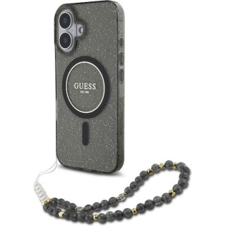 Guess Back Cover Σιλικόνης / Πλαστικό Μαύρο iPhone 16 (GUHMP16SHGCRELSK)
