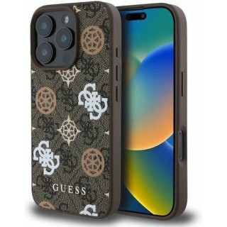 Guess Peony On 4G Background - MagSafe iPhone 16 Pro - Brown (UHMP16LP4PWPW) Guess Peony On 4G Background - MagSafe iPhone 16 Pro - Brown (UHMP16LP4PWPW)