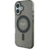 Guess Rhinestones - MagSafe Σκληρή Θήκη με Πλαίσιο Σιλικόνης iPhone 16 Black (GUHMP16SPFTDTEK)