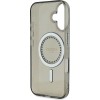 Guess Rhinestones - MagSafe Σκληρή Θήκη με Πλαίσιο Σιλικόνης iPhone 16 Black (GUHMP16SPFTDTEK)
