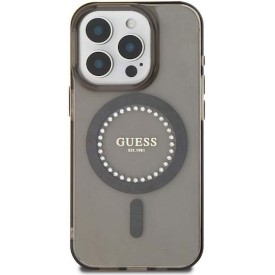 Guess Rhinestones - MagSafe Σκληρή Θήκη με Πλαίσιο Σιλικόνης iPhone 16 Pro - Black - GUHMP16LPFTDTEK Guess Rhinestones - MagSafe Σκληρή Θήκη με Πλαίσιο Σιλικόνης iPhone 16 Pro - Black - GUHMP16LPFTDTEK