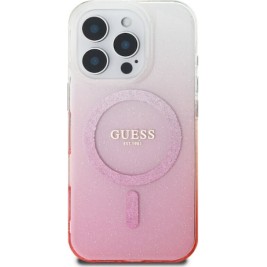 Guess “Glitter Gradient” Hard Case iPhone 16 Pro Max Ροζ (GUHMP16XHGRCELP)