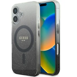 Guess Magsafe “Glitter Gradient” Hard Case iPhone 16 Μαύρο (GUHMP16SHGRCELK) Guess Magsafe “Glitter Gradient” Hard Case iPhone 16 Μαύρο (GUHMP16SHGRCELK)
