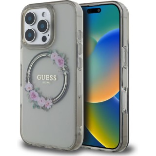 Guess “Flower Wreath” Hard Case iPhone 16 Pro (Μαύρο – GUHMP16LHFWFCK) Guess “Flower Wreath” Hard Case iPhone 16 Pro (Μαύρο – GUHMP16LHFWFCK)