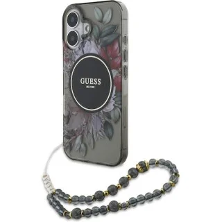 Guess Magsafe “Flowers with Pearl Strap” Hard Case iPhone 16 (Μαύρο – GUHMP16SHFWBRCESK) Guess Magsafe “Flowers with Pearl Strap” Hard Case iPhone 16 (Μαύρο – GUHMP16SHFWBRCESK)