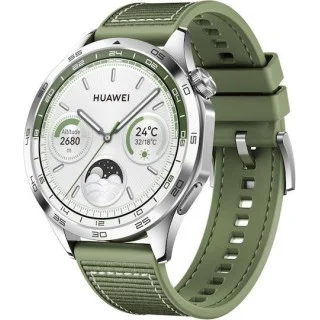 Huawei Watch GT 4 Stainless Steel 46mm (Green Composite Strap) 