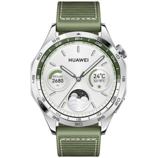 Huawei Watch GT 4 Stainless Steel 46mm (Green Composite Strap) 