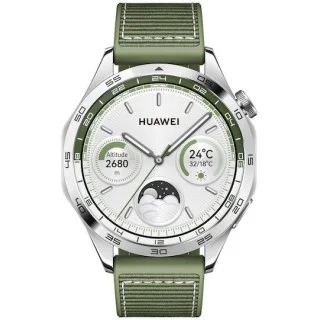 Huawei Watch GT 4 Stainless Steel 46mm (Green Composite Strap) 