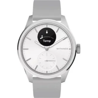 Withings ScanWatch 2 Stainless Steel 42mm Αδιάβροχο με Παλμογράφο (Λευκό)