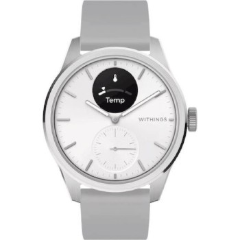 Withings ScanWatch 2 Stainless Steel 42mm Αδιάβροχο με Παλμογράφο (Λευκό)