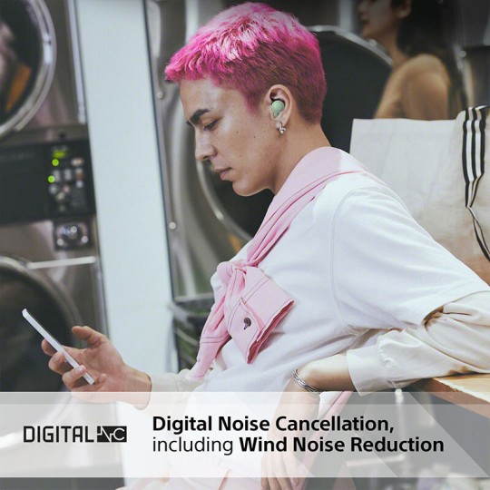 Sony WF-C700N In-ear Bluetooth Handsfree Ακουστικά με Θήκη Φόρτισης Πράσινα