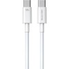 WK WDC-182 USB 2.0 Cable USB-C male - USB-C 100W Λευκό 1m (250682)