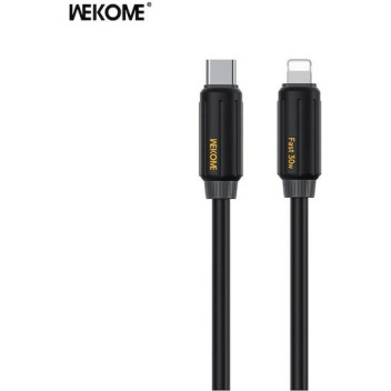 WK Wdc-29 USB-C to Lightning Cable 30W 1m Μαύρο