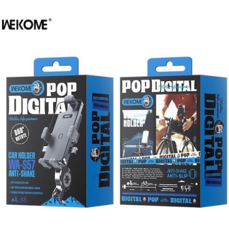 WK Motorcycle Holder for Smartphone WA-S57 Μαύρο WK Motorcycle Holder for Smartphone WA-S57 Μαύρο