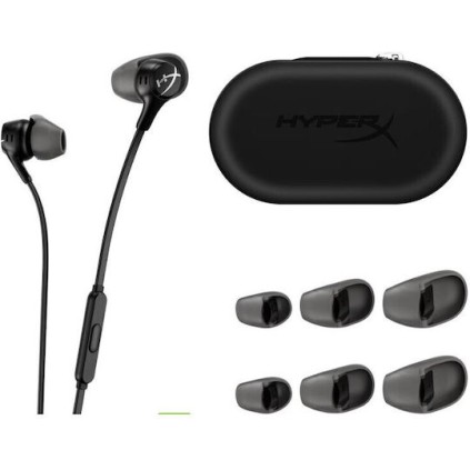 HyperX Cloud Earbuds II In Ear Gaming Headset 3.5mm Μαύρα 70N24AA