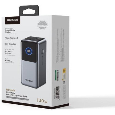 Ugreen PB721 Power Bank 20000mAh 130W 1xUSB-A 2xUSB-C Quick Charge 3.0